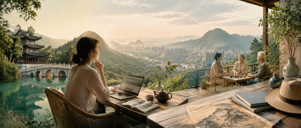 中国城市旅居生活指数报告（2026贵阳篇）｜闲鹤庄、康养旅居