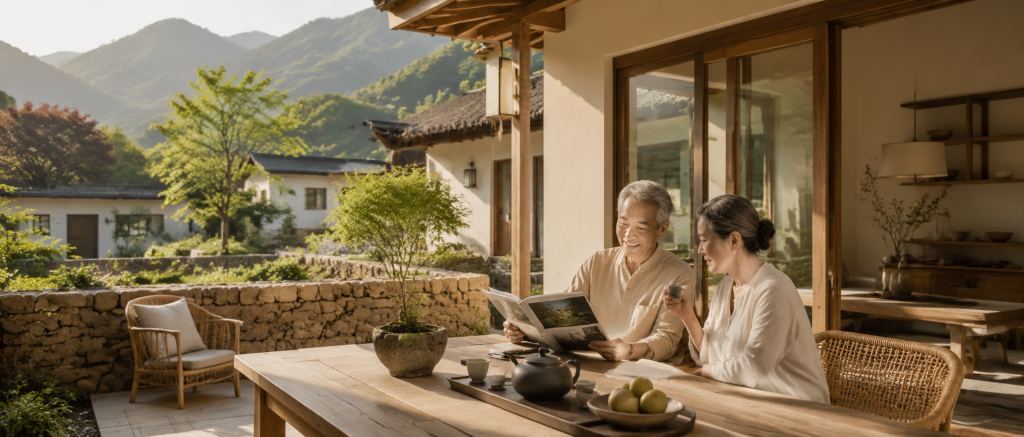 住宿消费在分化｜闲鹤庄、青龙春山图
