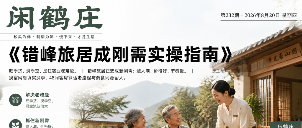 错峰旅居成刚需实操指南｜错峰旅居、新刚需